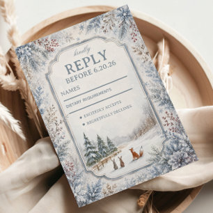 Cartons Réponse Créatures des Bois en Hiver