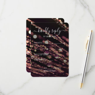 Cartons Réponse Créez votre propre - Bokeh Frosted Branches