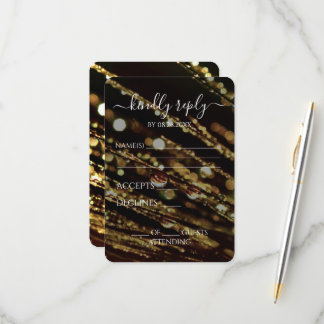 Cartons Réponse Créez votre propre - Bokeh Frosted Branches