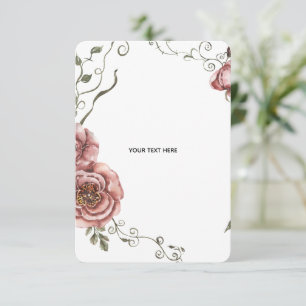 Cartons Réponse Créez votre propre floral 