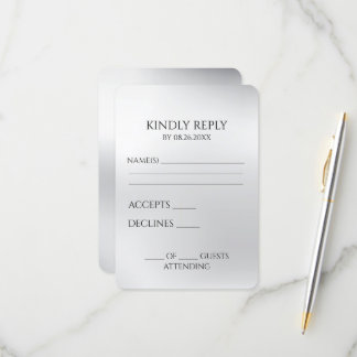 Cartons Réponse Créez votre propre gris argenté