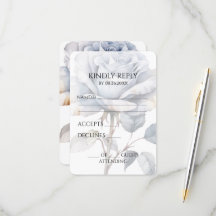 Créez votre propre Rose d'aquarelle Vintage bleu f