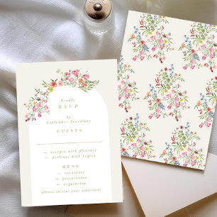 Cartons Réponse dainty romantique arche fleurie printemps jardin m
