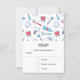 Cartons Réponse Dents et outils Motif dentaire