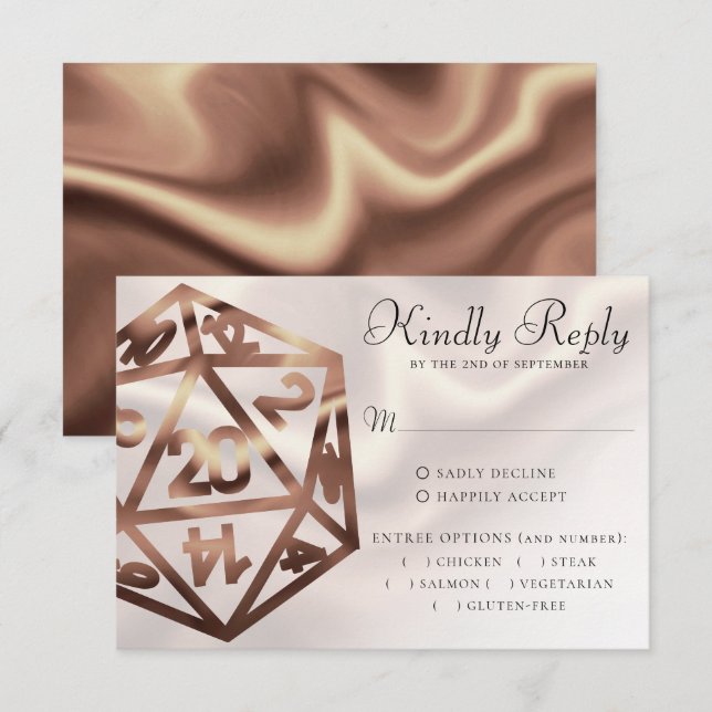 Cartons Réponse Dés de vidage RPG | Table de luxe en chèvre Gamer  (Devant / Derrière)