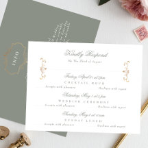 Détails Retour or sauge vert mariage multi-événeme