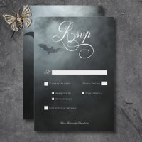 Dîner Mariage Dark Moody Midnight Bat & Fog