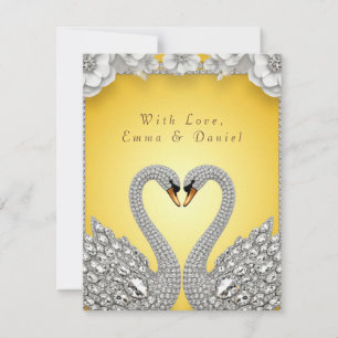 Cartons Réponse 🌸 Disposition Romantique Miroir de Cygnes Diamant