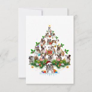 Cartons Réponse Dog lovers   Bulldog Christmas Tree Ornaments