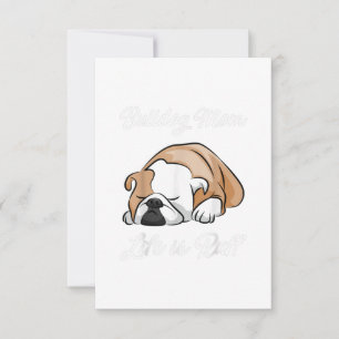 Cartons Réponse Don de chien La Vie De La Mère De Bulldog Est Ru