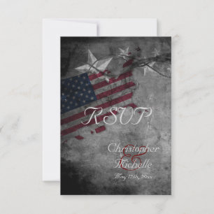 Cartons Réponse Drapeau américain patriotique avec étoiles de mari