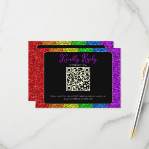 Cartons Réponse Drapeau LGBT arc-en-ciel scintille gay lesbienne m