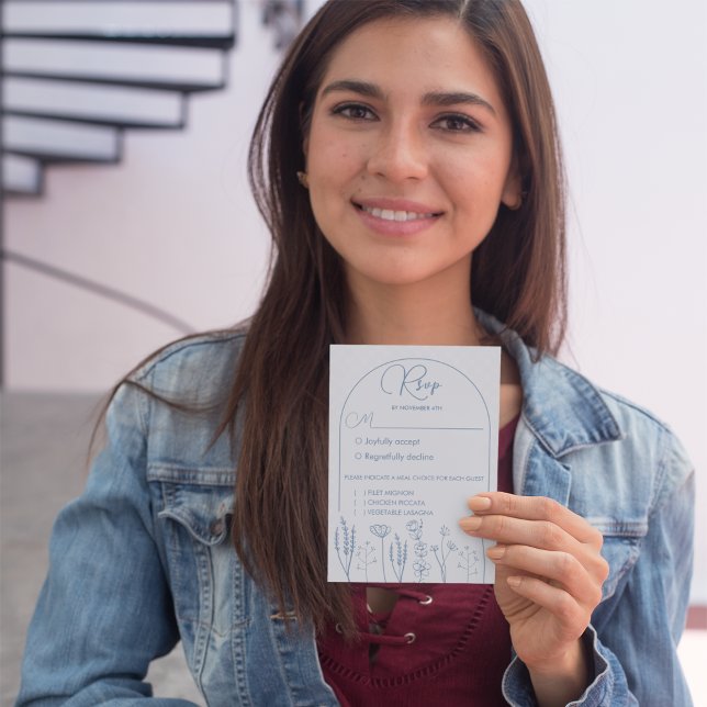 Cartons Réponse Dusty Fleur sauvage Bohemian Arch Mariage (Créateur téléchargé)