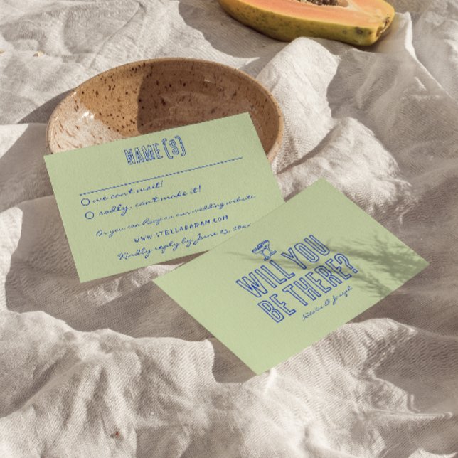 Cartons Réponse Ecrit main dessiné coloré Retro Funky Mariage (Créateur téléchargé)