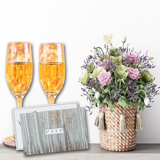 Cartons Réponse Élégant bouleau blanc (Créateur téléchargé)