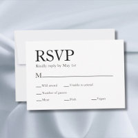 Élégant choix de repas minimal Mariage blanc