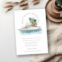 Elégant Dusky Cruise Ship Palm Mariage marin