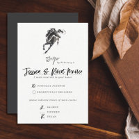 Elégant Mariage équestre classe aquarelle