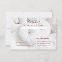 Elégant Mariage moderne Ethereal White Doughnut