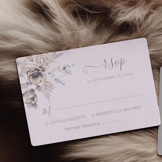 Cartons Réponse Élégant Mariage Pastel Spring Watercolor (Créateur téléchargé)