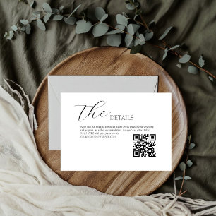 Cartons Réponse Élégant Moderne Minimaliste Forêt détails Mariage