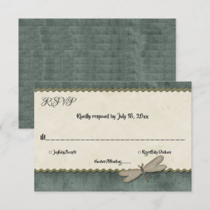Cartons Réponse Élégant Ornate Classy Whimsical Mariage officiel