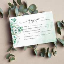 Élégant Rustique Botanique Eucalyptus Feuilles