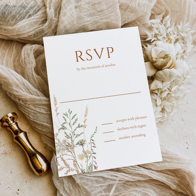 Cartons Réponse Élégant script initial Monogramme Mariage noir (Créateur téléchargé)