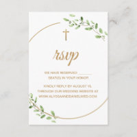 Élégante croix chrétienne de mariage en or avec ve