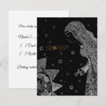 Élégante Fête de Mariage avec Dessin au Trait Intr