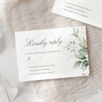 Élégantes feuilles de eucalyptus verdure or mariag