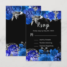 Élégantes Fleurs Bleues et Argent pour un Sweet Si