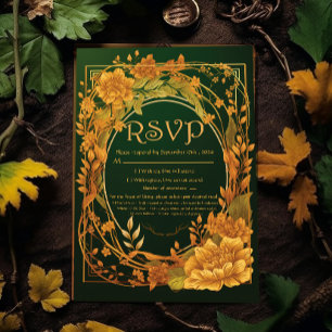 Cartons Réponse Enchanter le thème de l'automne Druid Hill Mariage