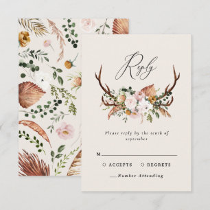 Cartons Réponse Enterrement de vie de garçon terre cuite rose flor