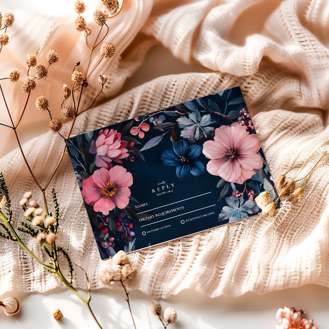 Cartons Réponse Esthétique Mariage Goth vintage (Créateur téléchargé)