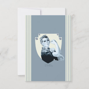 Cartons Réponse Femme rétro-patriotique des années 1940