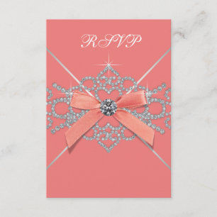 Cartons Réponse Fête d'anniversaire de corail du bonbon 16 à