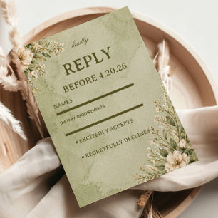 Cartons Réponse Fleur de Sauge Douce