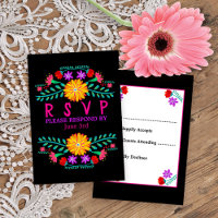 Fleurs de fêtes mexicaines Quinceanera noire