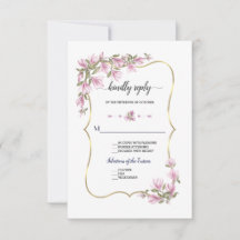 Fleurs de magnolia aquarelle Fleurissent Mariage O