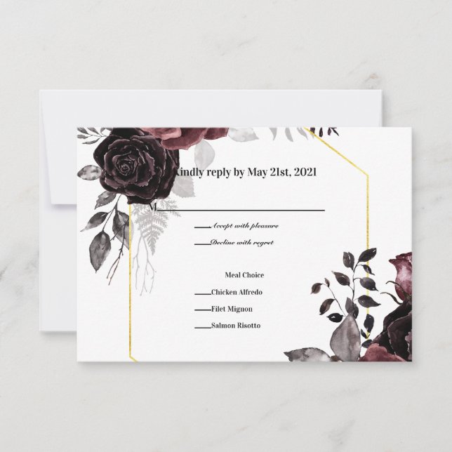 Cartons Réponse Fleurs Envoûtantes (Devant)