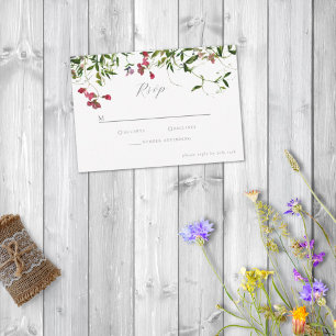 Cartons Réponse Fleurs et verdure sauvages et fantaisistes