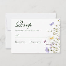 Fleurs sauvages rustiques violets