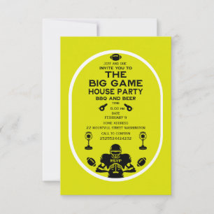 Cartons Réponse Football Et BBQ House Party