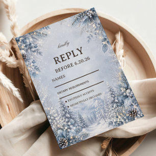 Cartons Réponse Forêt alpine givré