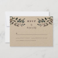 Garden Crest Rustic Kraft Floral Response Mariage