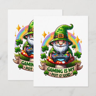 Cartons Réponse Gnome de joueur de la Saint-Patrick