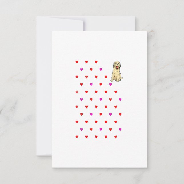 Cartons Réponse Golden Retriever Valentines Day Cadeau (Devant)
