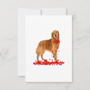 Cartons Réponse Golden Retriever Valentines Jour Chien Papa Chien 