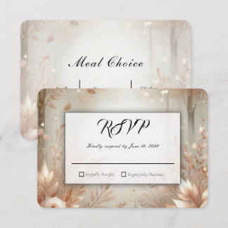 Cartons Réponse Golden Rosewood Enchanted Forest Wedding